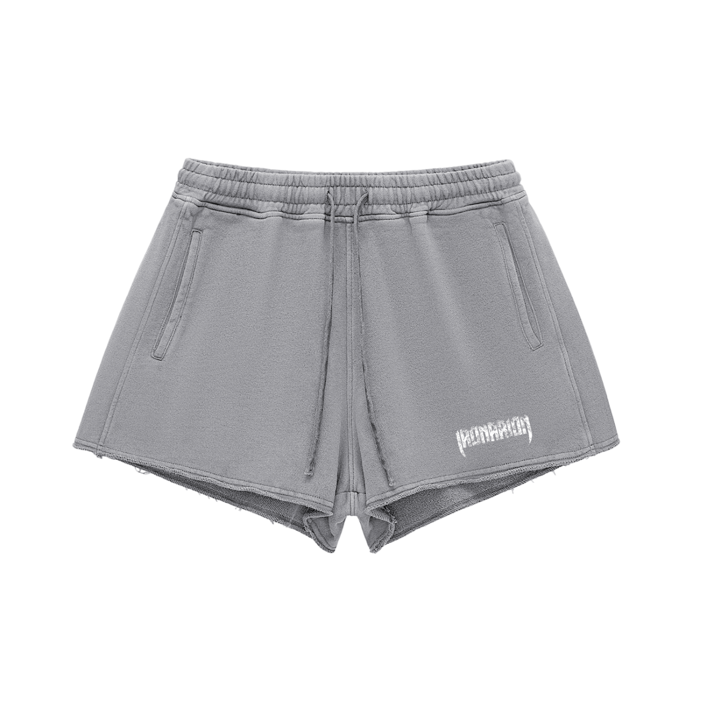 Snow Washed Raw Edge Shorts