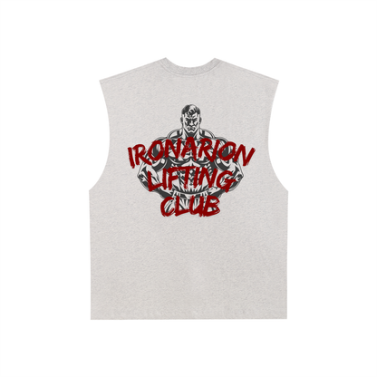 Raw Edge Cotton Tank Top