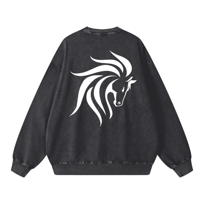 Acid Wash Oversize Sweatshirt - 360 GSM