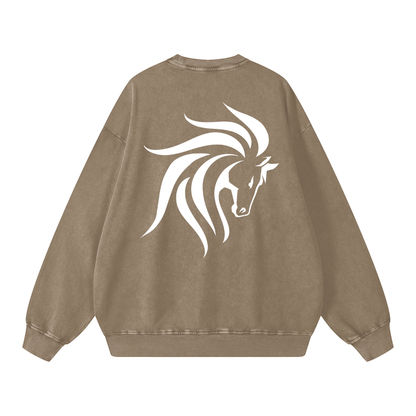 Acid Wash Oversize Sweatshirt - 360 GSM