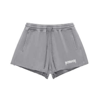 Snow Washed Raw Edge Shorts
