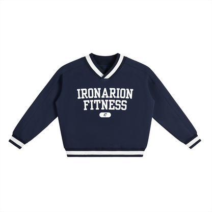 V-Neck Boxy Sweatshirt