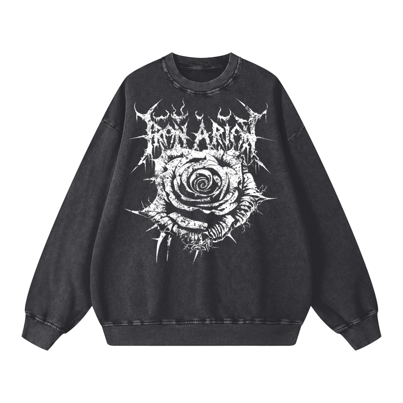 Acid Wash Oversize Sweatshirt - 360 GSM