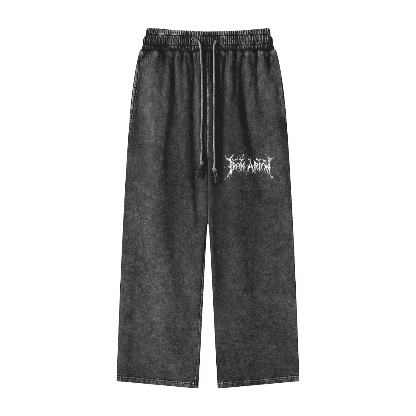 Acid Wash Straight Leg Sweatpants