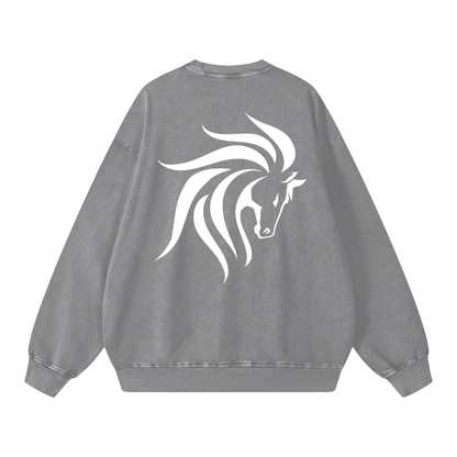 Acid Wash Oversize Sweatshirt - 360 GSM