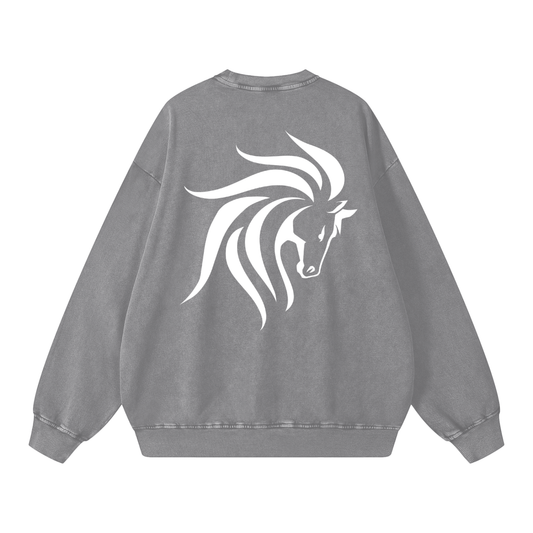 Acid Wash Oversize Sweatshirt - 360 GSM