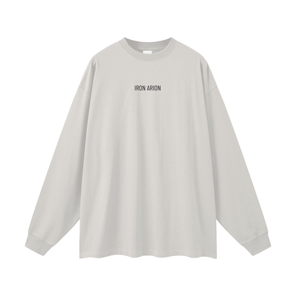 Streetwear Unisex 305G FOG 100% Cotton Long Sleeve Tee