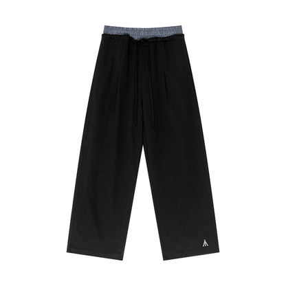 Plaid Waist Sweatpants