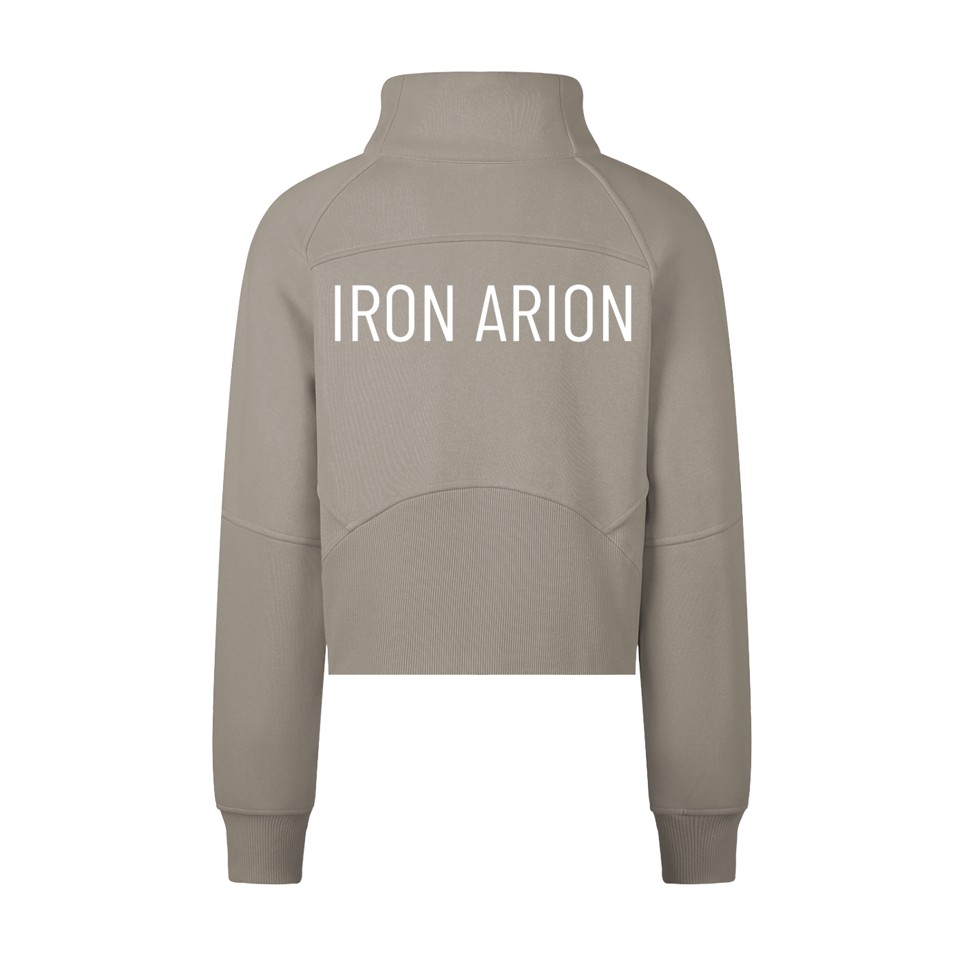 Cropped Half-Zip Sweatshirt