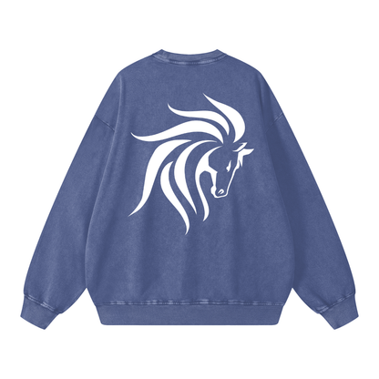 Acid Wash Oversize Sweatshirt - 360 GSM