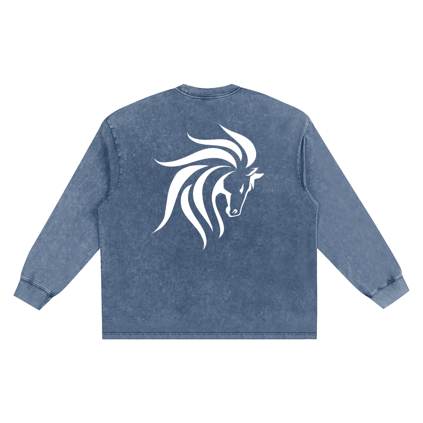 Snow Washed Oversize Long Sleeve T-shirt