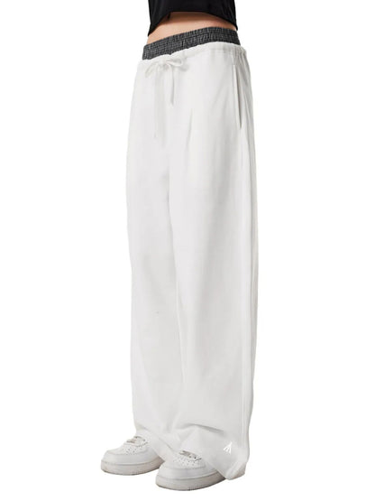 Plaid Waist Sweatpants