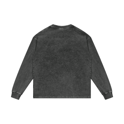 Acid Wash Oversize Long Sleeve
