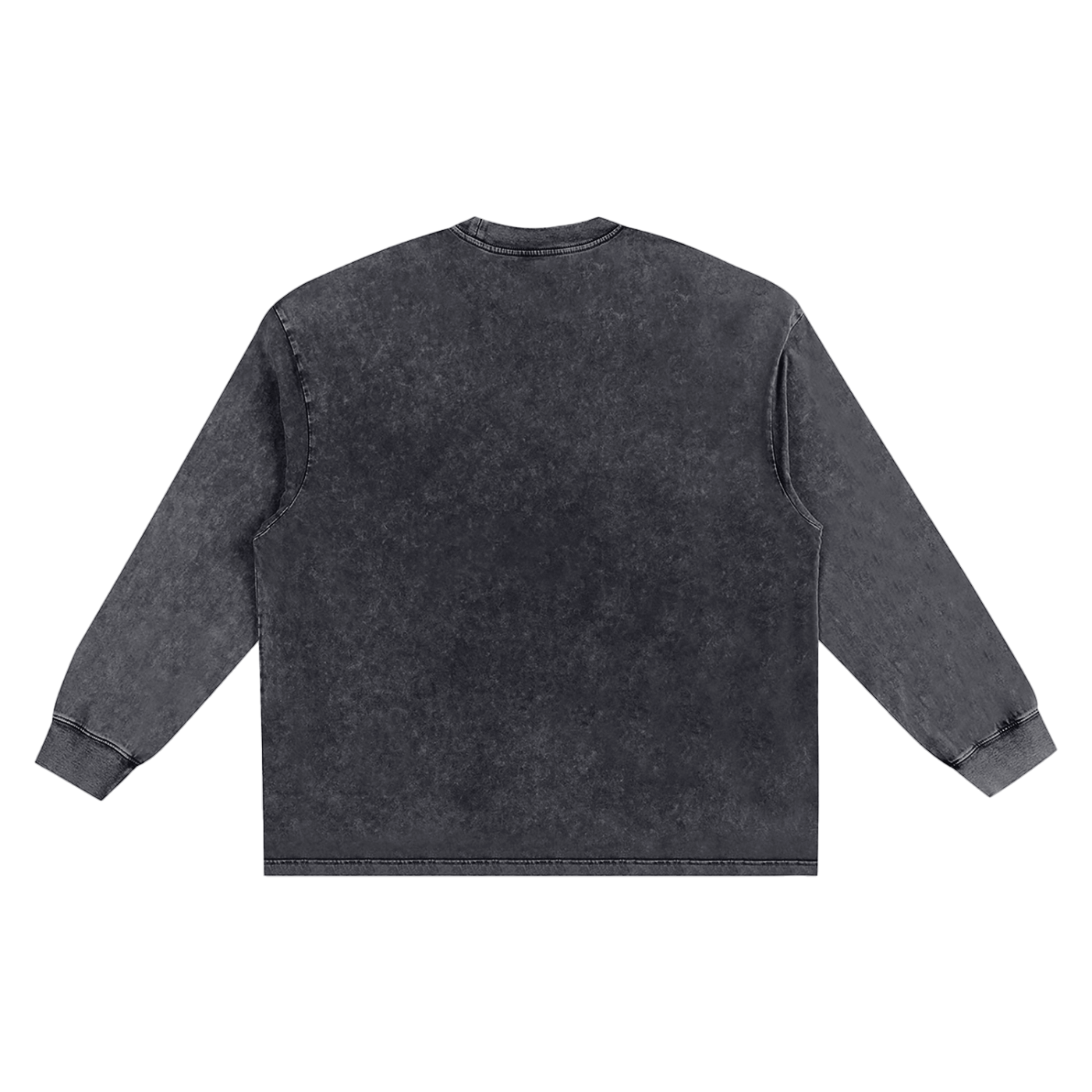 BEAST Snow Washed Oversize Long Sleeve T-shirt