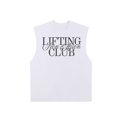 Raw Edge Cotton Tank Top