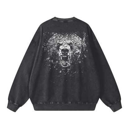 Acid Wash Oversize Sweatshirt - 360 GSM