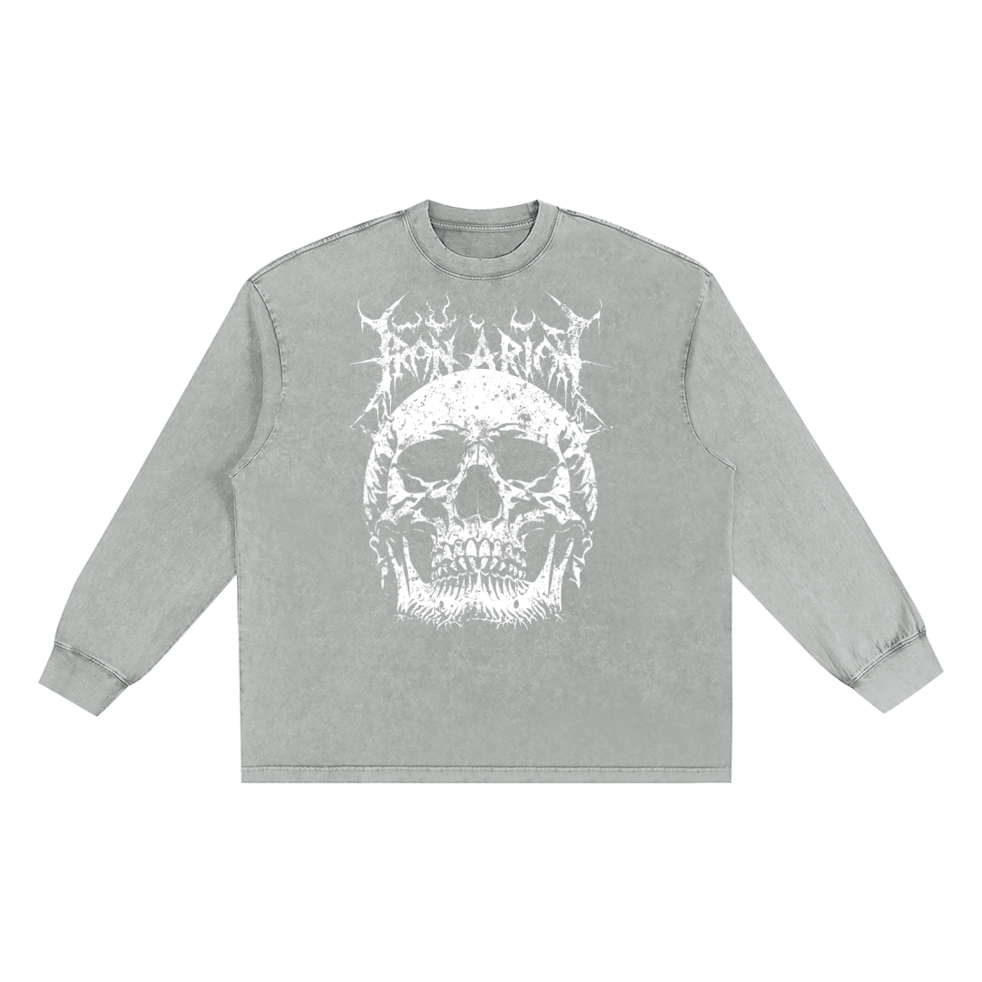 Snow Washed Oversize Long Sleeve T-shirt