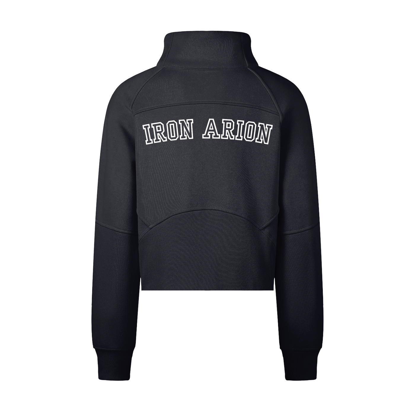 Cropped Half-Zip Sweatshirt