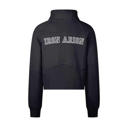 Cropped Half-Zip Sweatshirt