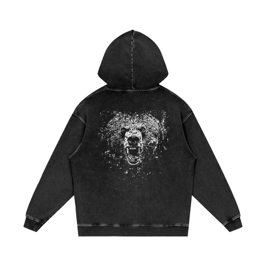 BEAST Acid Wash Oversize Hoodie - 420 GSM