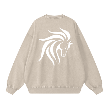 Acid Wash Oversize Sweatshirt - 360 GSM
