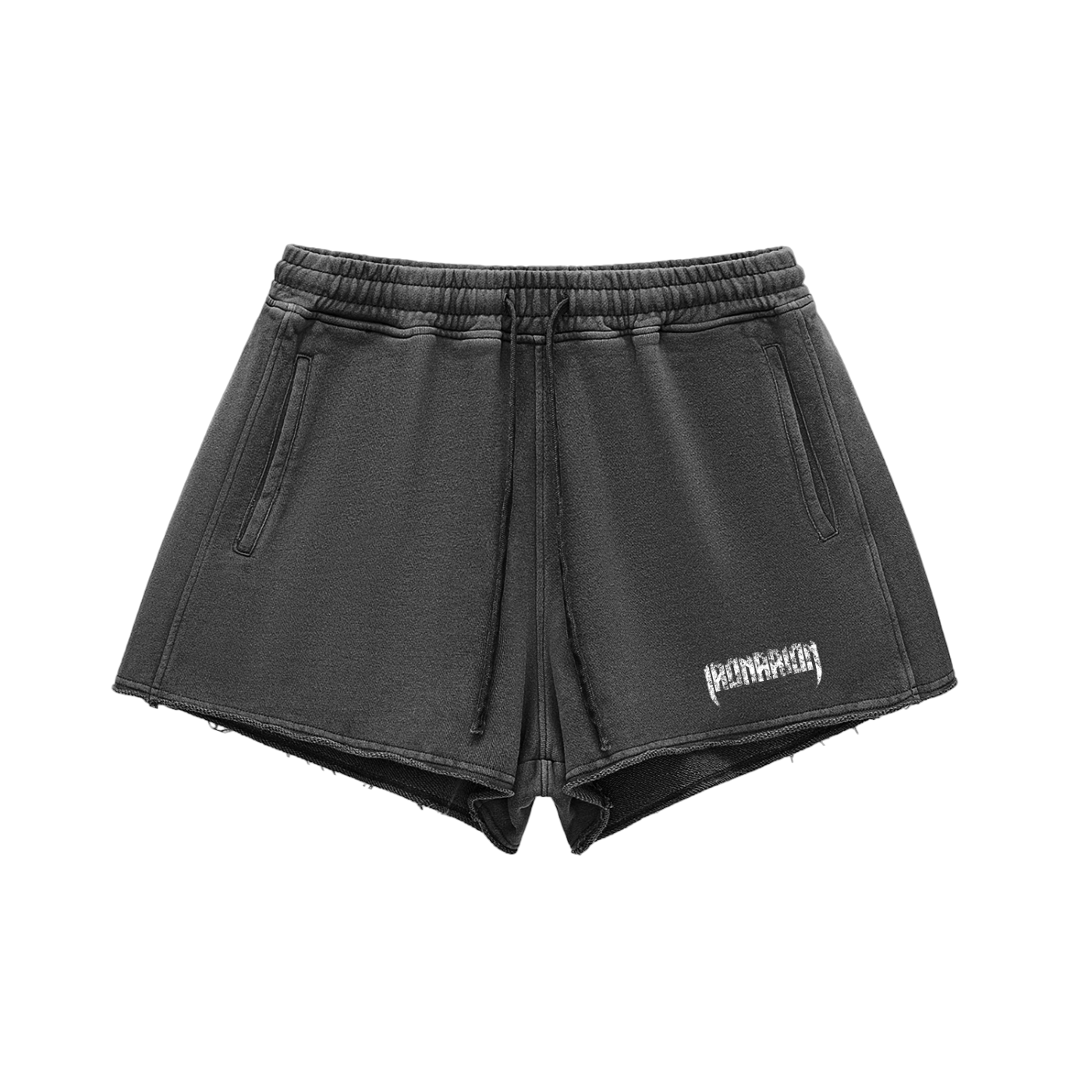 Snow Washed Raw Edge Shorts