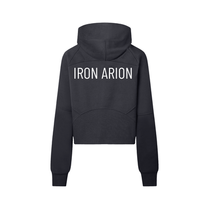 Cropped Half-Zip Hoodie
