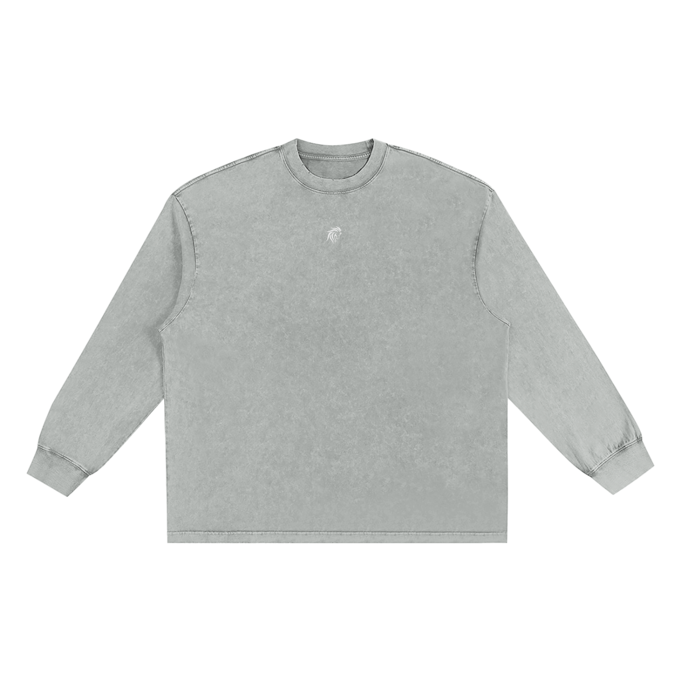 “DIVINE” Snow Washed Oversize Long Sleeve T-shirt