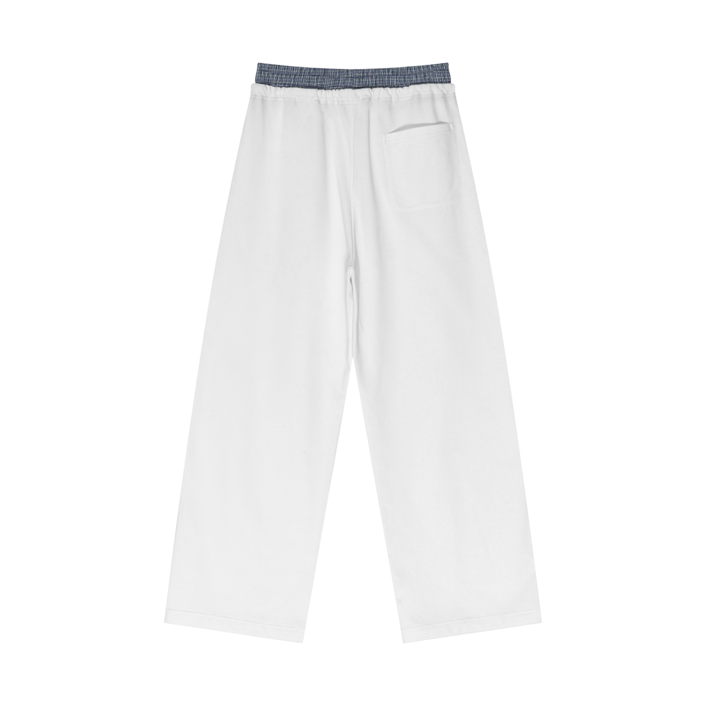 Plaid Waist Sweatpants