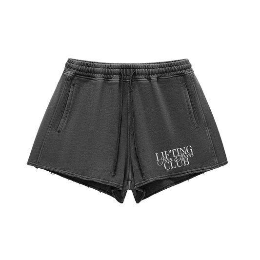 Snow Washed Raw Edge Shorts