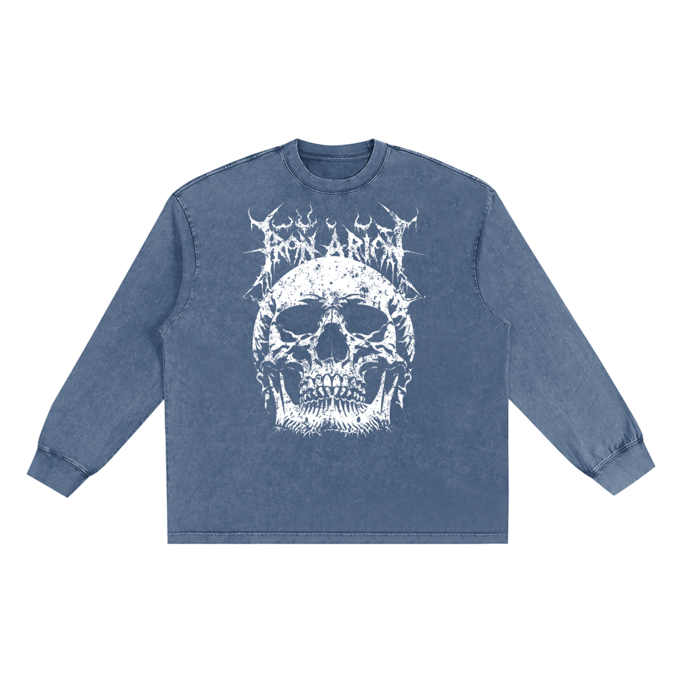 Snow Washed Oversize Long Sleeve T-shirt