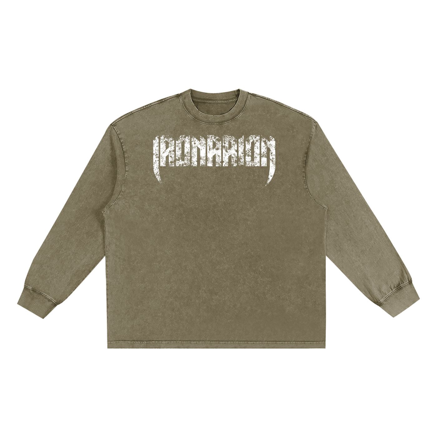 BEAST Snow Washed Oversize Long Sleeve T-shirt