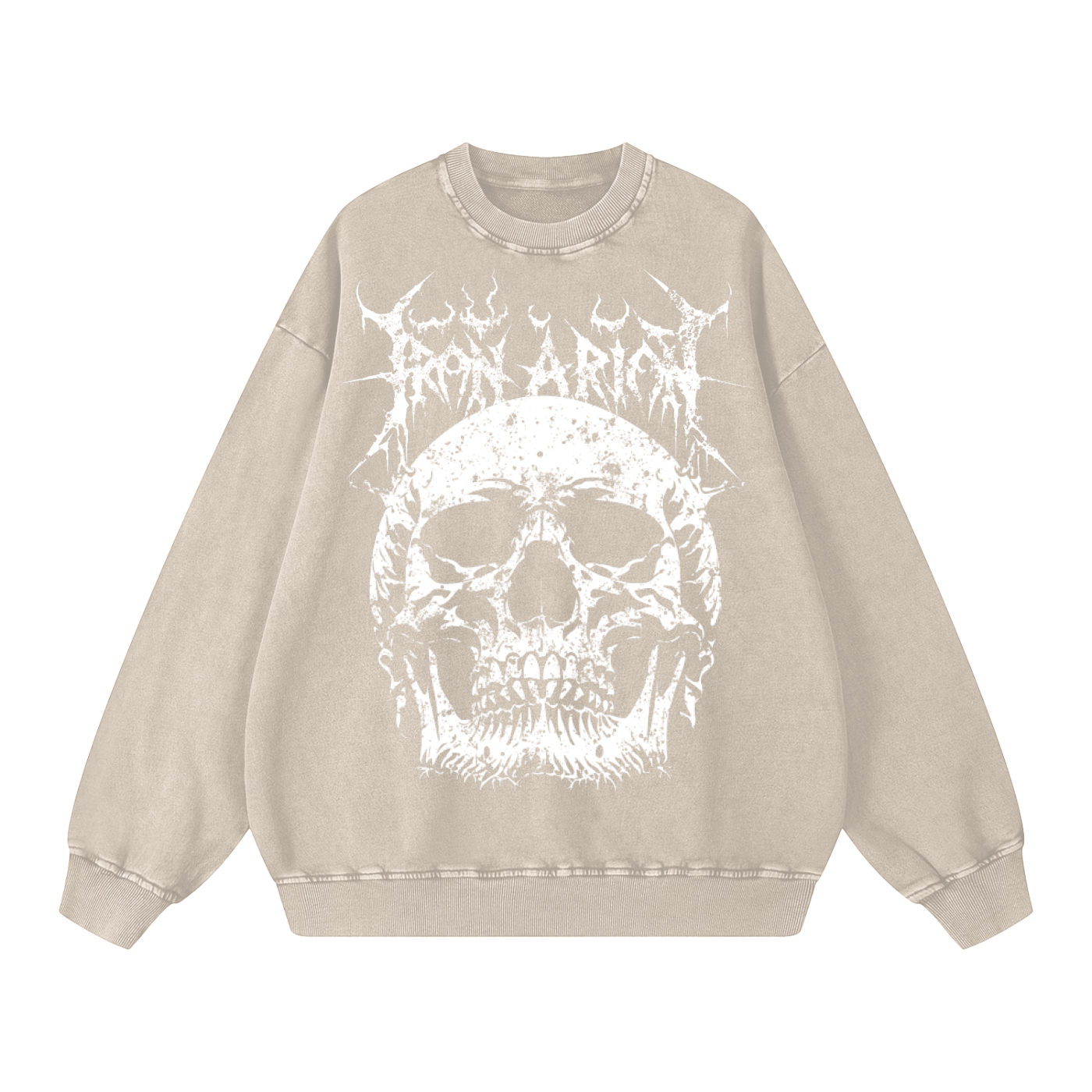 Acid Wash Oversize Sweatshirt - 360 GSM