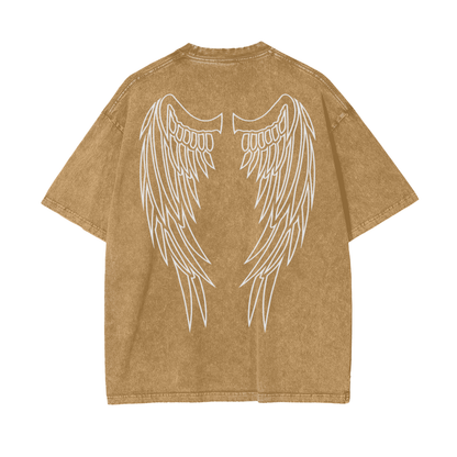 "DIVINE" Oversize Snow Washed T-Shirt