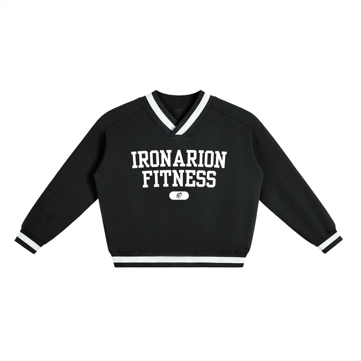 V-Neck Boxy Sweatshirt