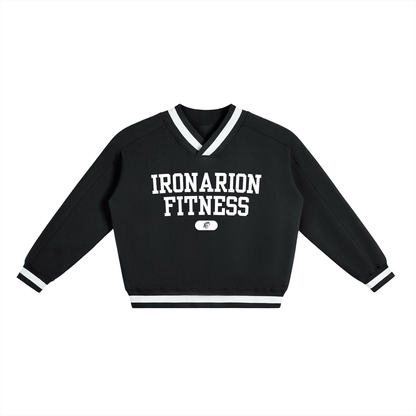 V-Neck Boxy Sweatshirt