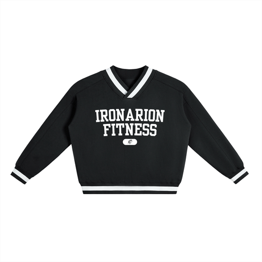 V-Neck Boxy Sweatshirt