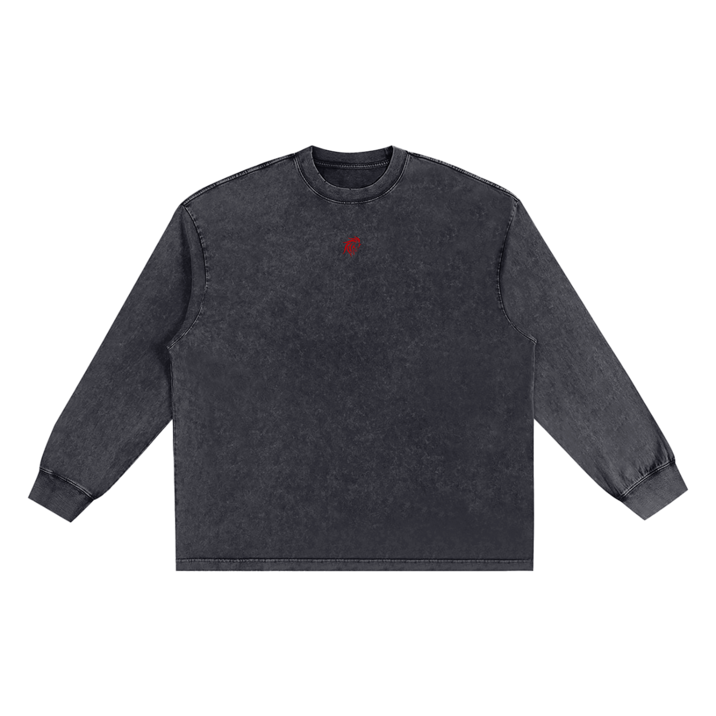 “DIVINE” Snow Washed Oversize Long Sleeve T-shirt
