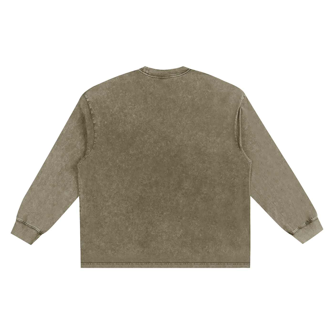 BEAST Snow Washed Oversize Long Sleeve T-shirt