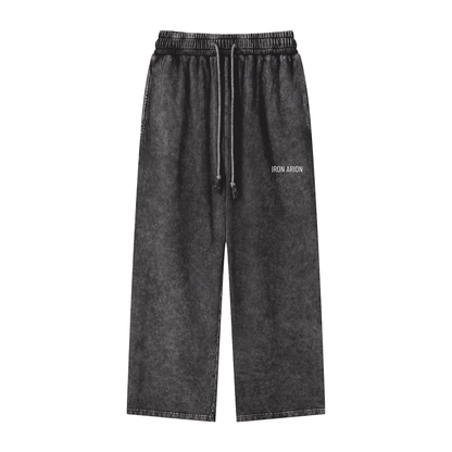 Acid Wash Straight Leg Sweatpants