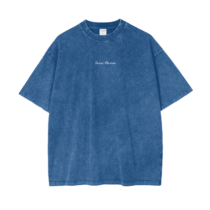 Oversize Snow Washed T-Shirt "IRON"