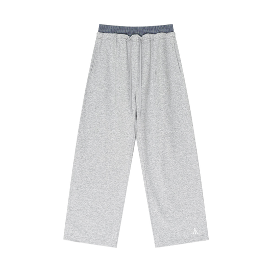 Plaid Waist Sweatpants