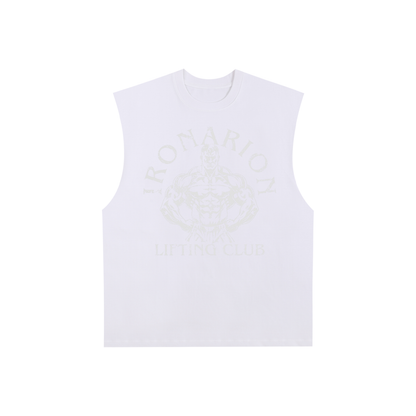 Raw Edge Cotton Tank Top