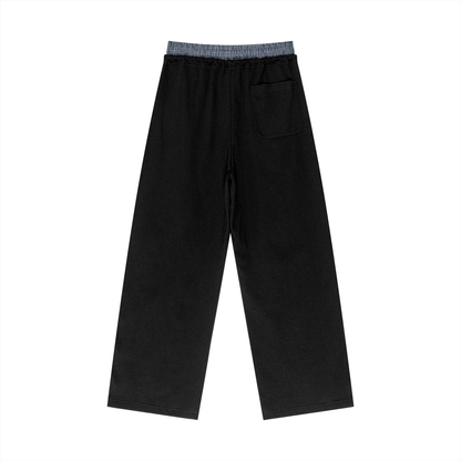 Plaid Waist Sweatpants