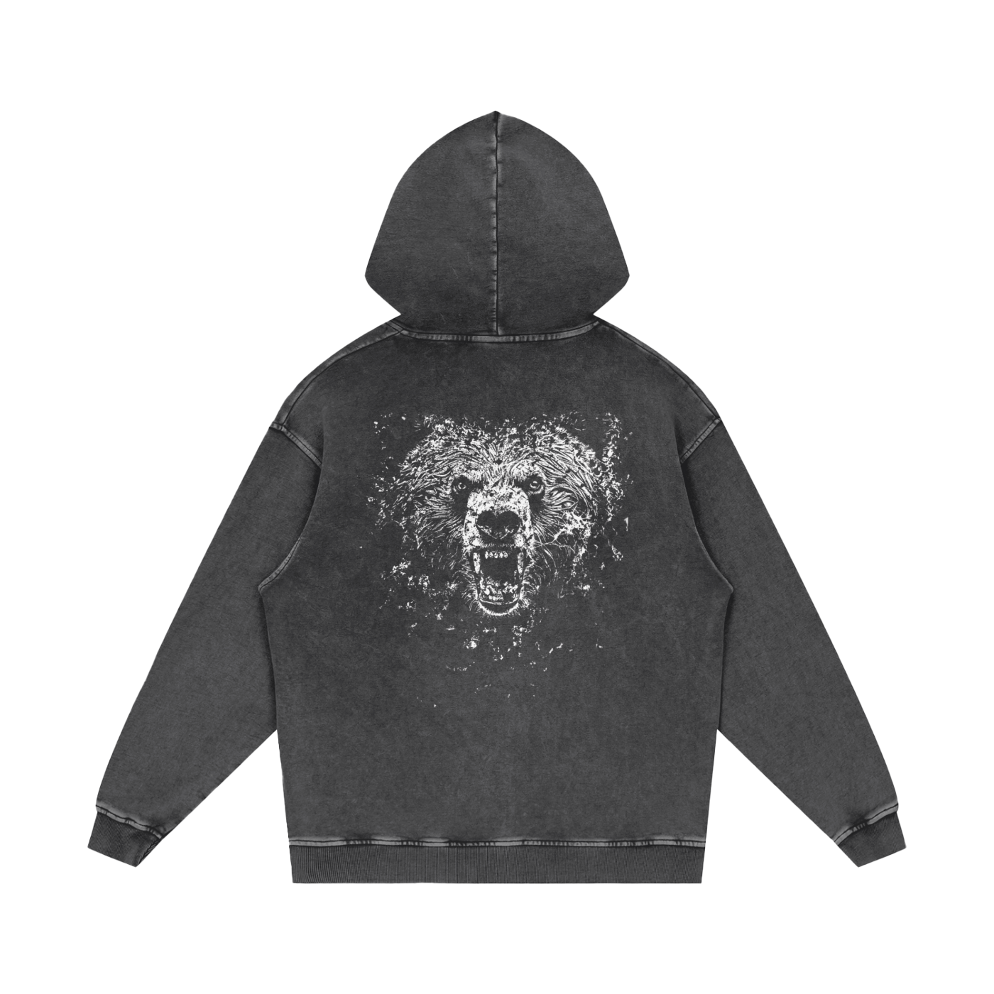 BEAST Acid Wash Oversize Hoodie - 420 GSM