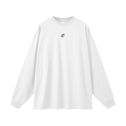 Streetwear Unisex 305G FOG 100% Cotton Long Sleeve Tee