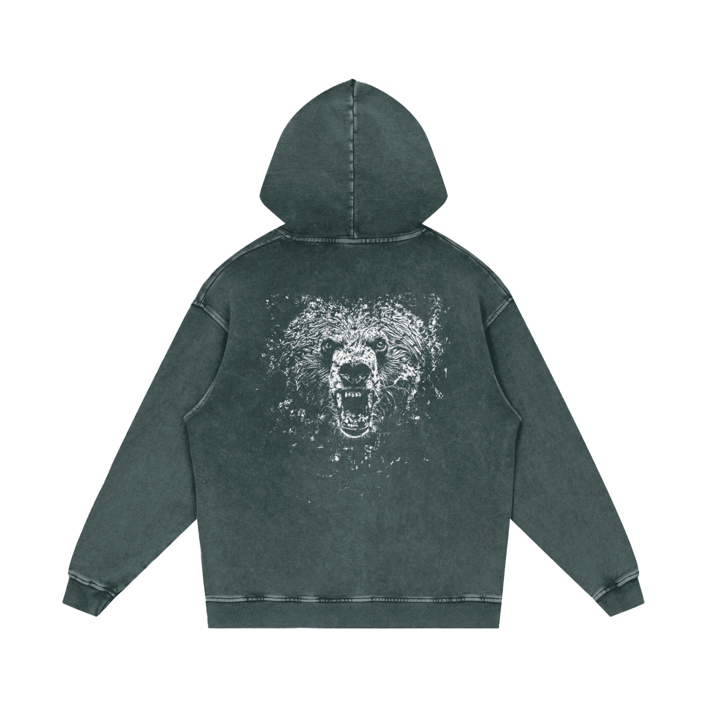 BEAST Acid Wash Oversize Hoodie - 420 GSM