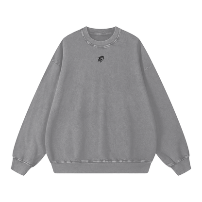 Snow Wash Oversized Sweatshirt