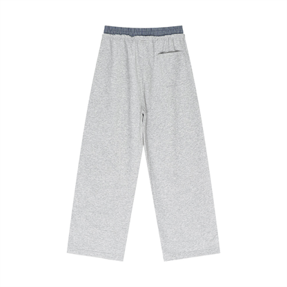 Plaid Waist Sweatpants