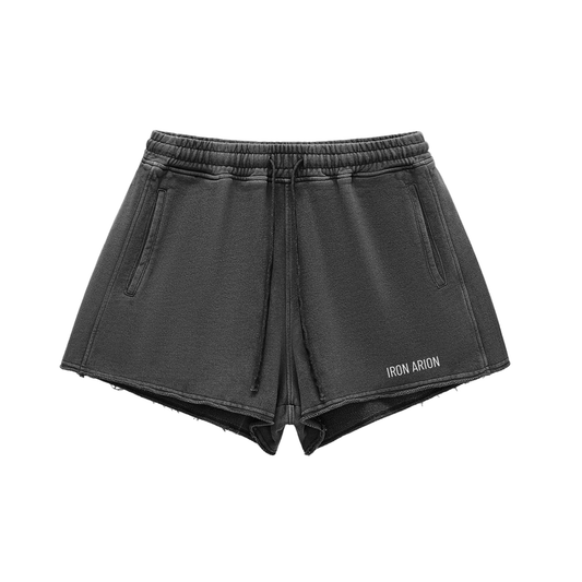 Snow Washed Raw Edge Shorts